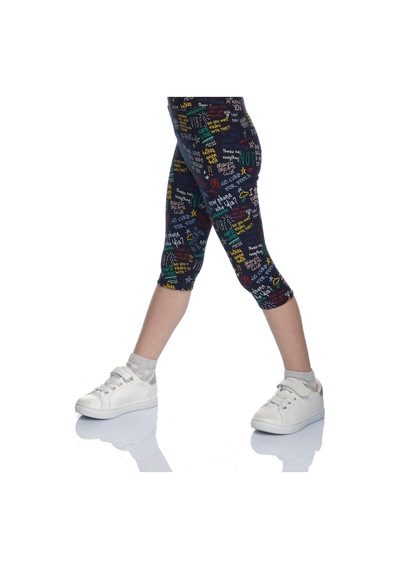 Lovetti Kız Çocuk Broken Dreams Desen Kapri 8923 Çok Renkli
