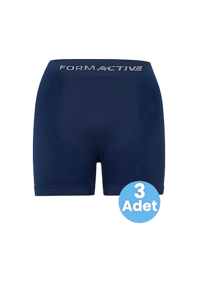 Uniquetrenders Erkek Dikişsiz/seamless Nefes Alabilen Boxer 3 Adet Lacivert