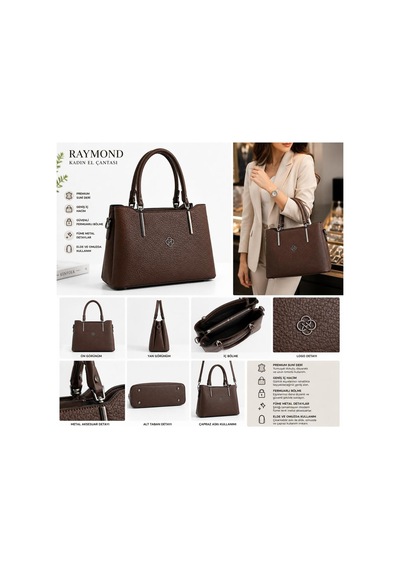 Raymond Pearl Elegance Kadın El Çantası Kahverengi