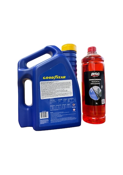 Kırmızı Organik Antifriz Pro Defense -56 Derece 3 Litre Ve Konsantre Cam Suyu 1 Litre Takım Seti