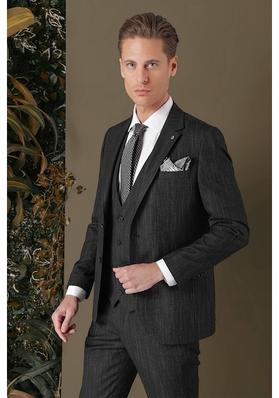 Efor Tk 883 Slim Fit Siyah Klasik Takım Elbise Siyah Efor Tk 883 Slim Fit Siyah Klasik Takım Elbise Siyah