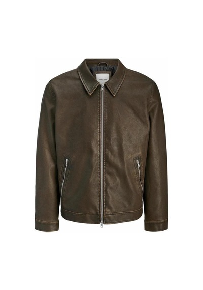 Jack & Jones Jack&jones 12278839 Jjecasablanca Pu Jacket Chocolate Erkek Ceket Kahve