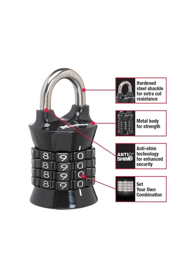 Master Lock Soyunma Kilidi Kendi Kombinasyon Asma Kilidinizi Ayar