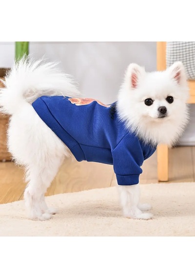 Kedi Ve Köpek İçin Ayıcıklı Mavi Sweatshirt