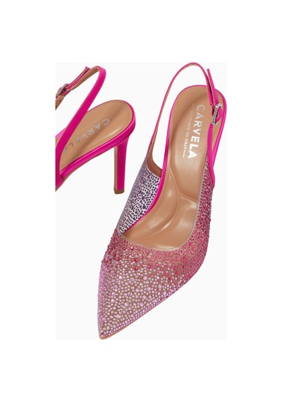 Kurt Geiger Carvela 100 Positano Askılı Topuklu Ayakkabılar, Şık Vinil, Sivri Burun Stiletto Pembe Kurt Geiger Carvela 100 Positano Askılı Topuklu Ayakkabılar, Şık Vinil, Sivri Burun Stiletto Pembe