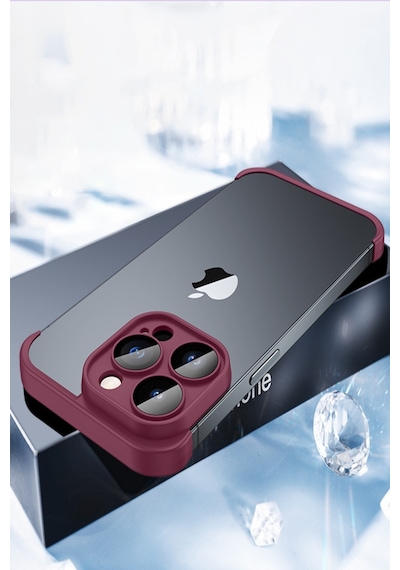 Apple Uyumlu iPhone 12 Pro Kılıf 2 Parçalı Alt Üst Kamera Lens Korumalı Sert Silikon Kapak