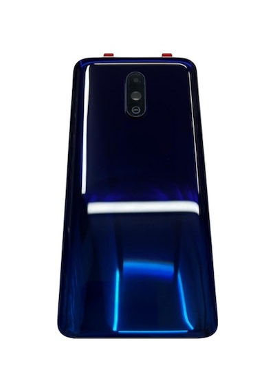 Oneplus 7 Uyumlu Arka Kapak Pil Kapağı Kamera Camlı Mavi Çok Renkli