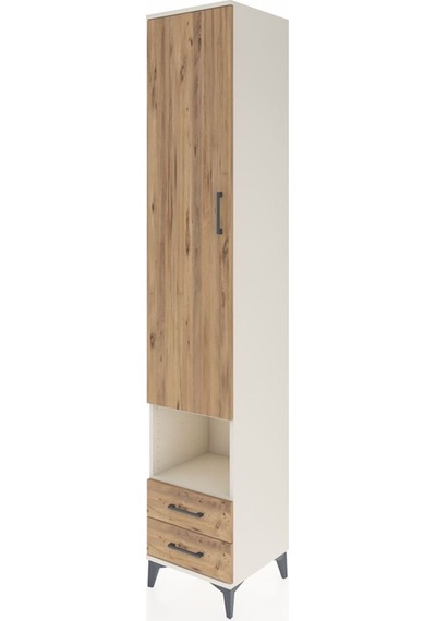 Hyperion Dolap 6 Raflı 2 Çekmeceli Tek Kapaklı 44x44x243 Aytaşı-çam Aytası