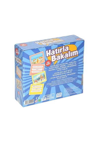 Ca Games Hatırla Bakalım - Eğitici Oyun Kartları CA.5108