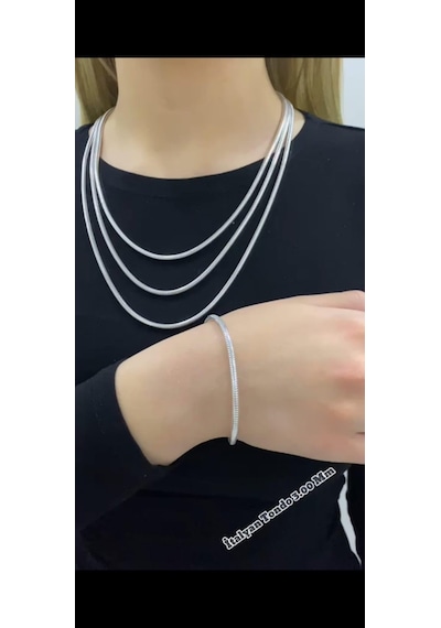 925 Ayar İtalyan Unisex Tondo 3,00 Mm Kolye Zincir