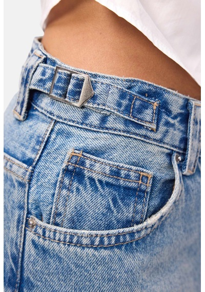 Kadın Açık Kot 4s6-32 Süper Baggy Fit Denim Jean Açık Kot Rengi