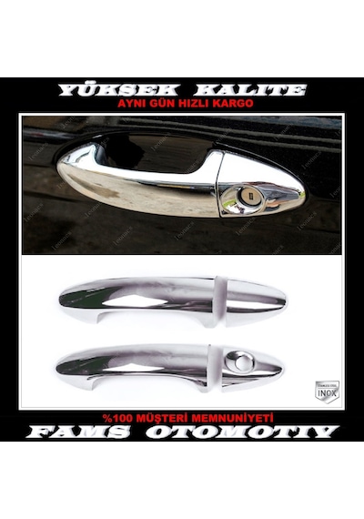 Ford Fiesta Krom Kapı Kolu 2 Kapı 2008-2017 Arası P. Çelik