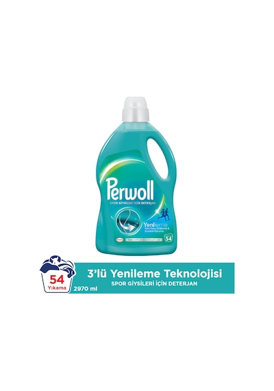 Perwoll Spor Giysiler için Sıvı Bakım Deterjanı 2970 ML