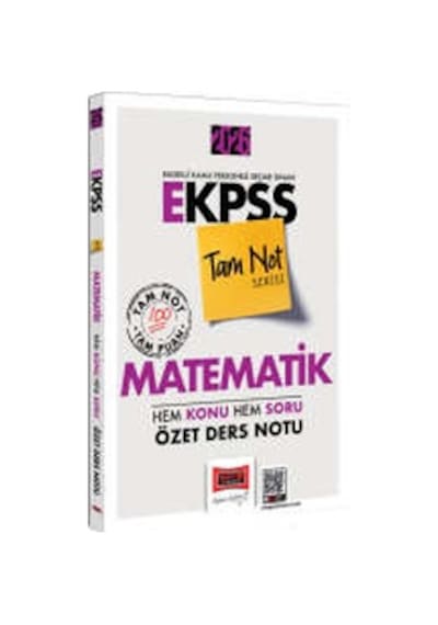 Yargı Yayınları 2026 E-kpss Tam Not Serisi Matematik Hem Konu Hem Soru Özet Ders Notu