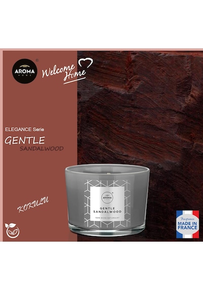 Aroma Home Elegance Kokulu Mum Gentle Sandalwood 115 G