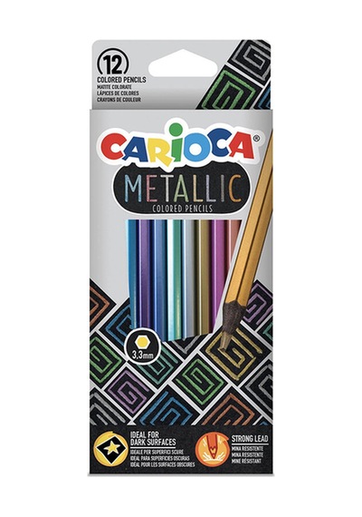 2 Adet Carioca Metalik Kuru Boya 12li