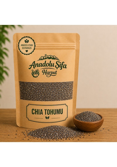 Anadolu Şifa Harput Karnıyarık Otu Kabuğu Tozu + Keten Tohumu + Chia Tohumu 3x100 Gr Bitkisel Ürün Seti