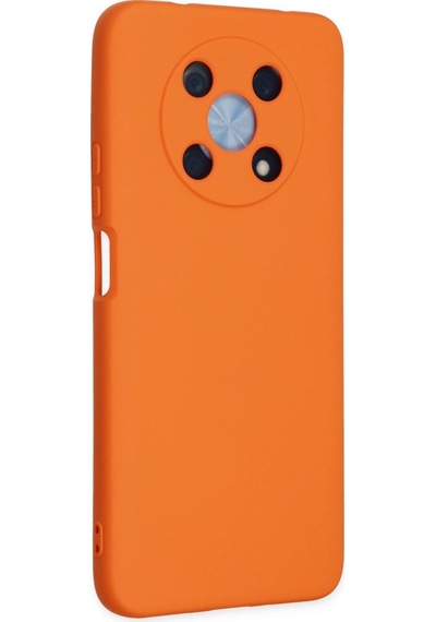 Huawei Nova Y90 Kılıf Nano İçi Kadife Silikon - E4635 Turuncu