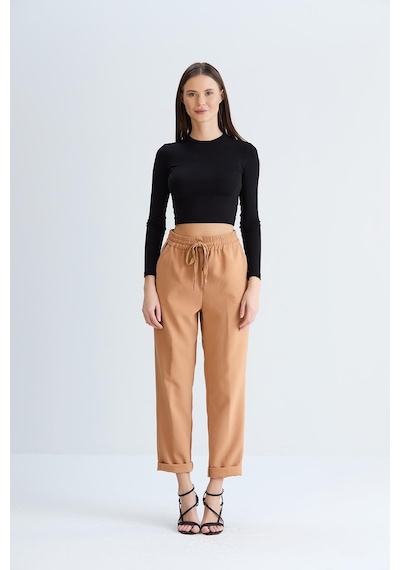 Sortie Collection Neva Model Pantolon Camel-camel Camel