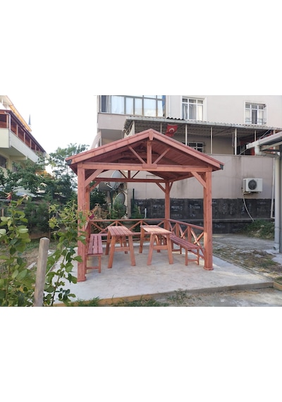 Şen Mobilya Ahşap Pergola Pergola P061 Maun