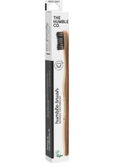 The Humble Co. The Humble Co Bambu Diş Fırçası Yetişkin Soft Yumuşak Siyah Açık Ahşap