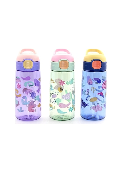 Renkli Pipetli Suluk 600 Ml Bpa İçermez Alk2968