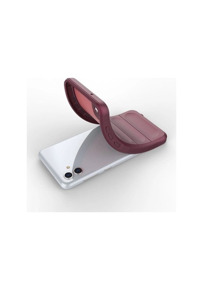 Samsung Galaxy Uyumlu A04e Kılıf Optimum Silikon -  Bordo Çok Renkli
