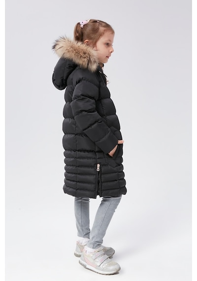 Benitto Kids Benittokids Kız Çocuk Natürel Kürklü Kaban 51301-siyah Siyah Benitto Kids Benittokids Kız Çocuk Natürel Kürklü Kaban 51301-siyah Siyah