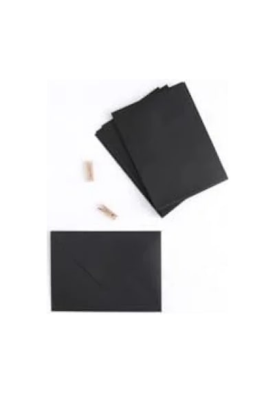 Siyah Standart Zarf - 13x18 Cm 10 Adet