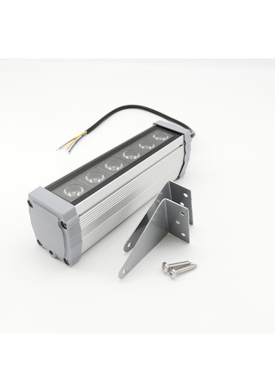 Led Aydınlatma Wall Washer Duvar Boyama 20 Cm 6w Yeşil