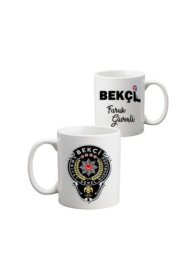 Bekçi Hediyesi Isimli Ve Logolu Kupa Bardak