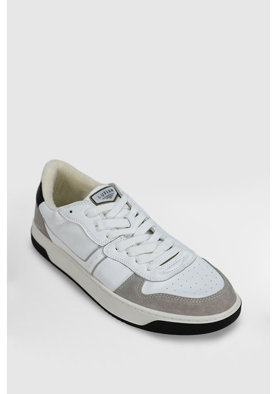 Lufian Jack Erkek Deri Sneaker Ayakkabı Beyaz Beyaz 112230229100500 Beyaz