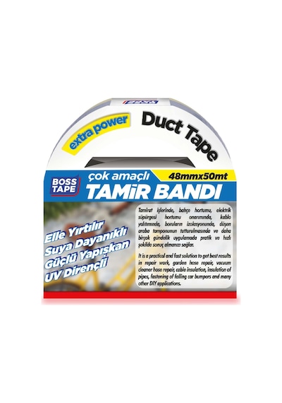 Duct Tape Tamir Bandı Gri 48Mmx50Mt