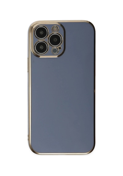 Apple iPhone  Uyumlu  14 Pro Max Kılıf Volet Silikon - Mavi
