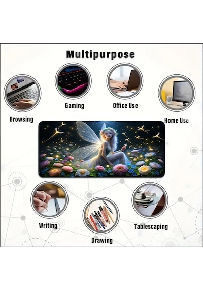 70x30 Cmperi Kızı Temalı Kaydırmaz Taban Speed Yüzey Oyuncu Mouse Pad Gaming