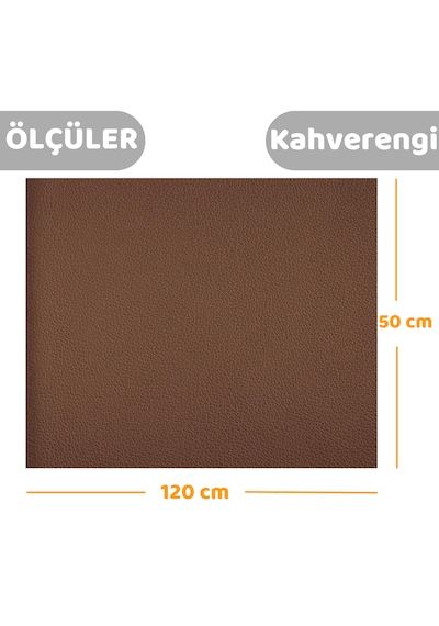 Kendinden Yapışkanlı Deri Döşeme Tamir Düzenleme Bantı 50x120 Cm Kahverengi