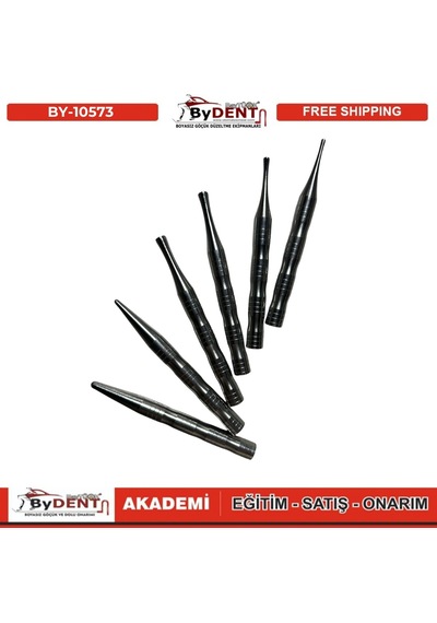 Pdr Boyasız Göçük Düzeltme Özel Tasarım Metal Damar Kırma 6 Lı Set