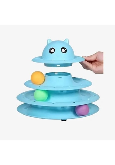Petzoom Kedi Başlıklı 3 Katlı Kedi Oyuncağı