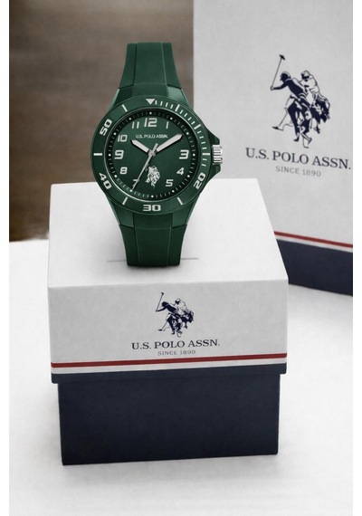 U.s.polo Assn 2 Yıl Saat&saat Garantili 3 Atm Suya Dayanıklı Genç Ve Çocuk Kol Saati Us.g2146.5 Yeşil