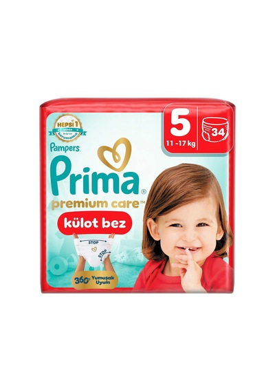Premium Care Külot Bez 5 Numara 34 Adet Bebek Bezi Diğer