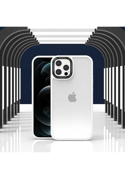 Apple Uyumlu iPhone 12 Pro Max Kılıf Zore Cann Kapak Siyah