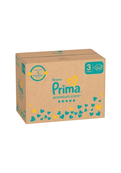 Prima Bebek Bezi Premium Care 3 Beden Aylık Fırsat Paketi 144 Adet