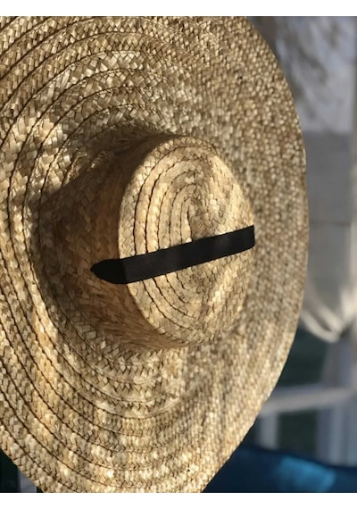 Uniquetrenders Provence Organik Hasır Şapka Bej