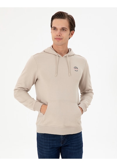 U.s. Polo Assn. Erkek Taş Sweatshirt 50293454-vr049 Taş