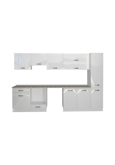 Decoraktiv Elite 325y Ankastre Fırın Modüllü Mdf Hazır Mutfak Dolabı - Tezgah Dahil - Parlak Beyaz Decoraktiv Elite 325y Ankastre Fırın Modüllü Mdf Hazır Mutfak Dolabı - Tezgah Dahil - Parlak Beyaz