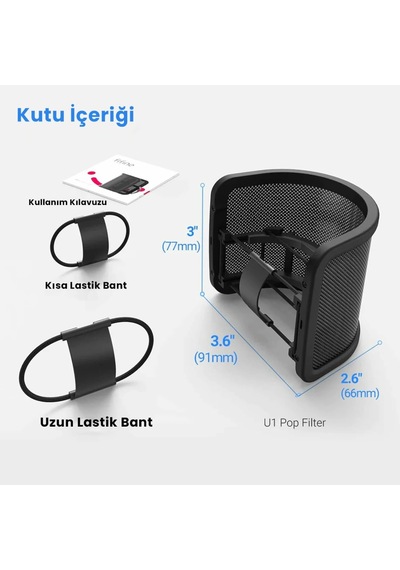 Fifine U1 Metal Pop Filtre