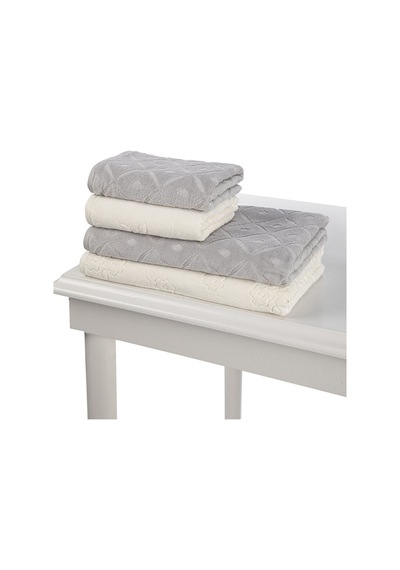 Özdilek Mayra Kadife Havlu Set 43793 Gri