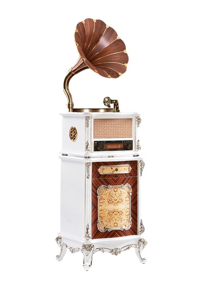 Fennessy F1877-65s Vintage 100w Hifi Gramofon Pikap Plakçalar, Bluetooth, Cd, Radio, Usb Çalar Krist
