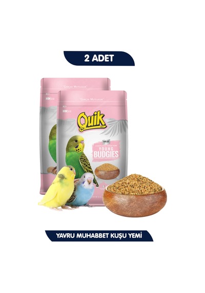 Quik Yavru Muhabbet Yemi 400 Gr X 2