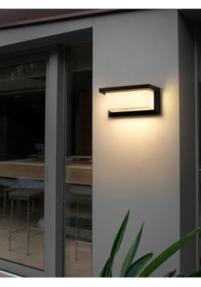 Bahçe Aydınlatması Led Işık 25cm E27 Duylu Zita Ultra Şapkalı Bahçe Duvar Aplik Su Geçirmez Diğer